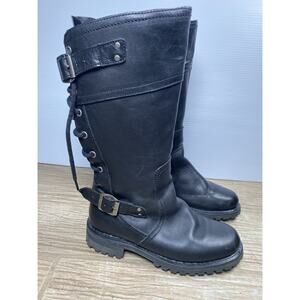 Harley-Davidson Women’s Black Leather Motorcycle Riding Boots Size 9